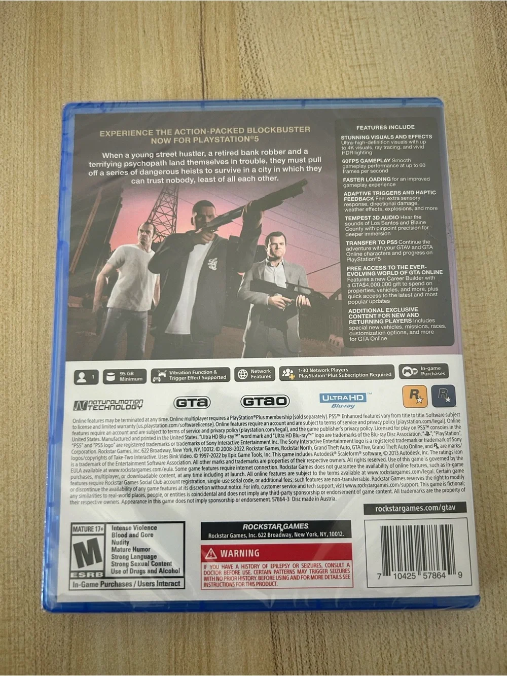 PS5 Grand Theft Auto V (Blue) - Rockstar Games